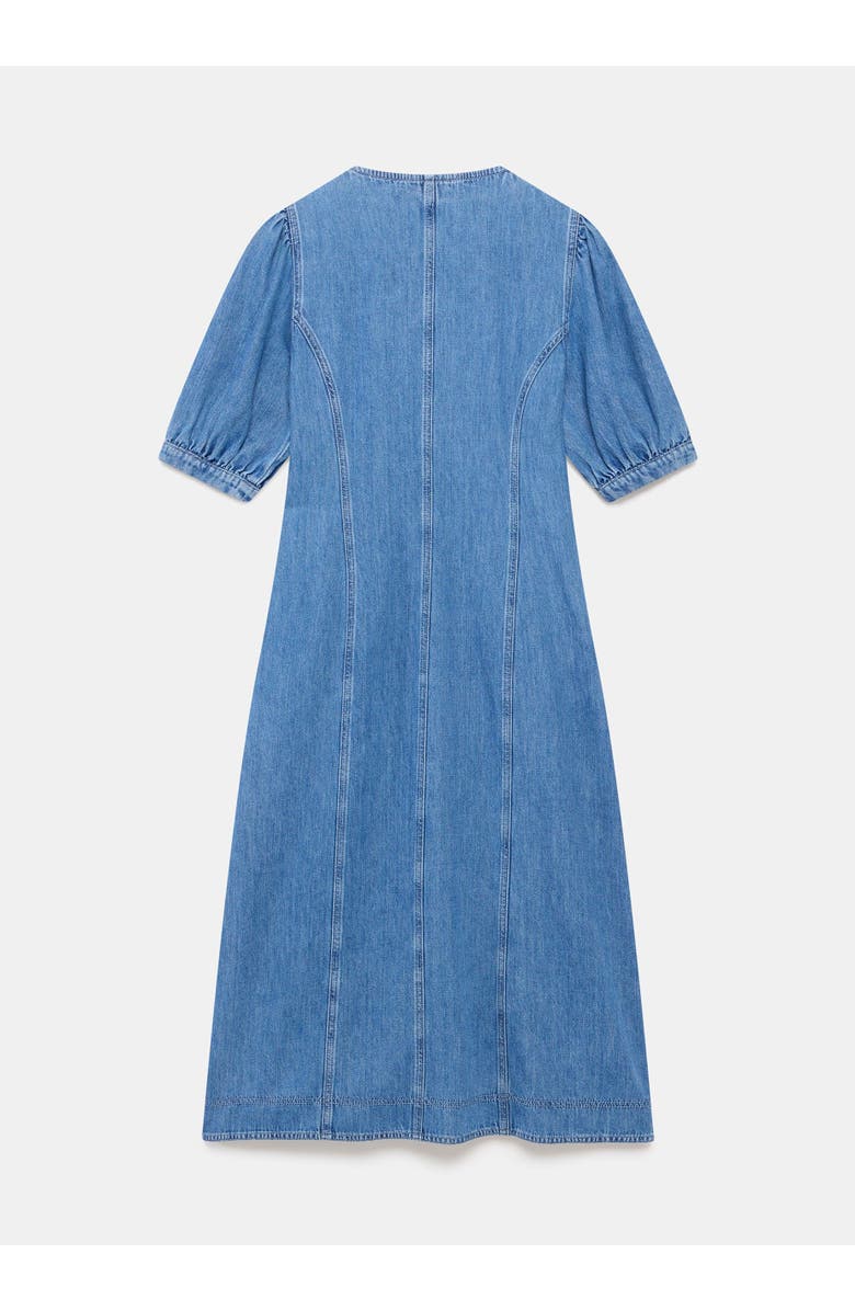 MINT VELVET Denim Zip Midi Dress, Alternate, color, Blue