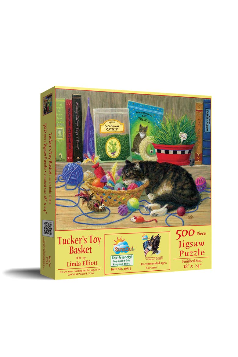 Tucker's Toy Basket 500 piece Jigsaw Puzzle for Adults, Main, color, Multicolor