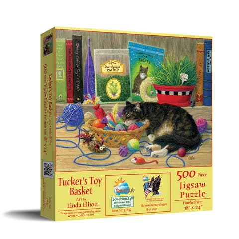 Tucker's Toy Basket 500 piece Jigsaw Puzzle for Adults