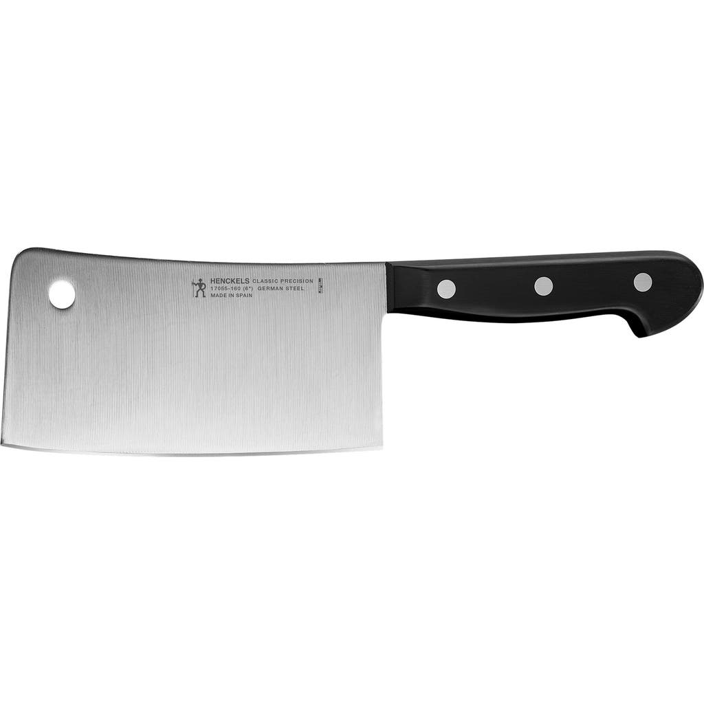 Henckels Cutlery Classic Precision 6-inch Cleaver Knife In Silver