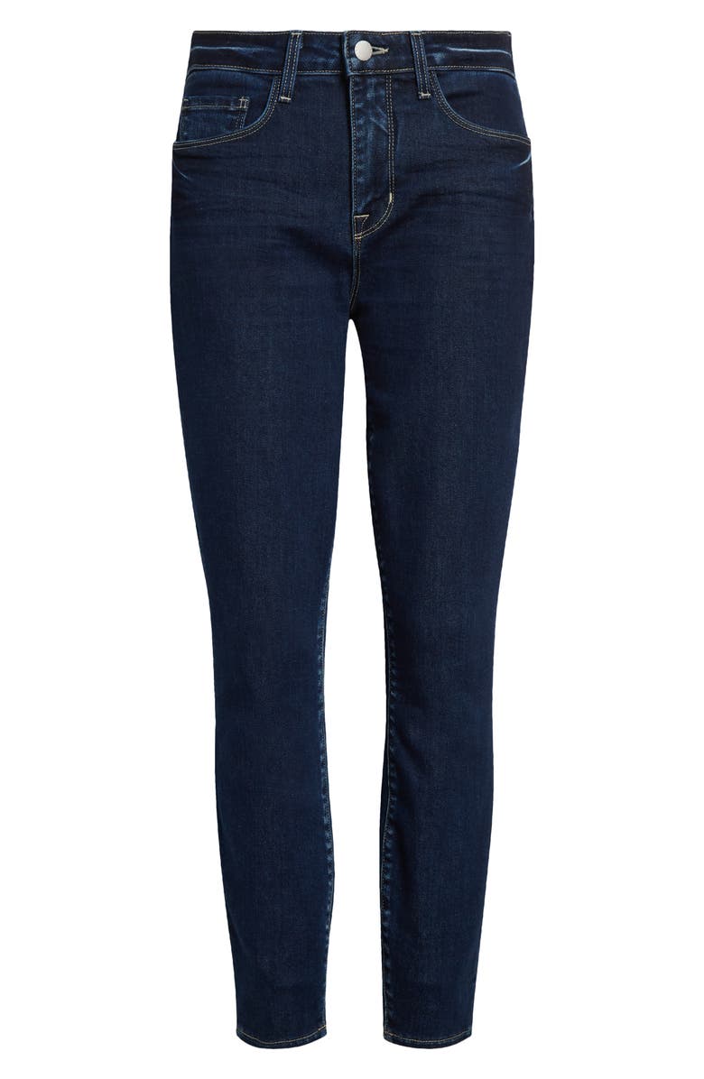 L'AGENCE Margot High Waist Crop Skinny Jeans, Alternate, color, Stanton