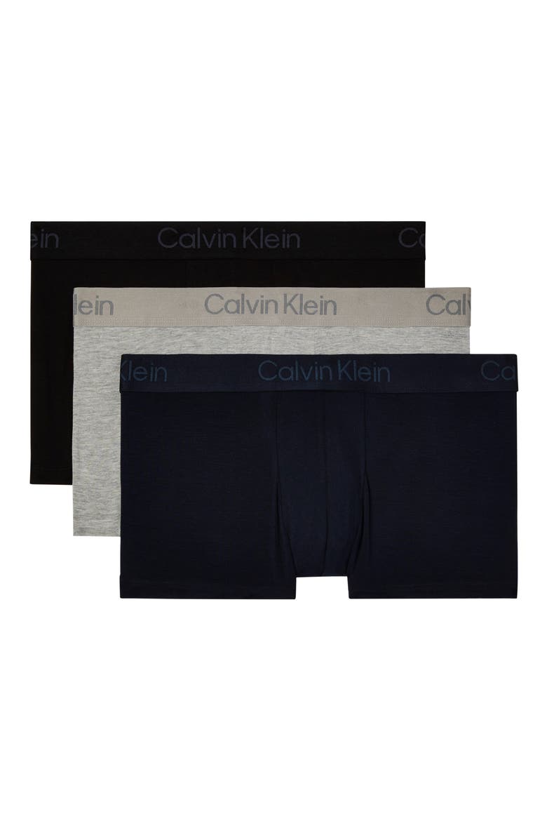 3-Pack Stretch Modal Trunks, Alternate, color, BLACK/SHORELINE/ GREY