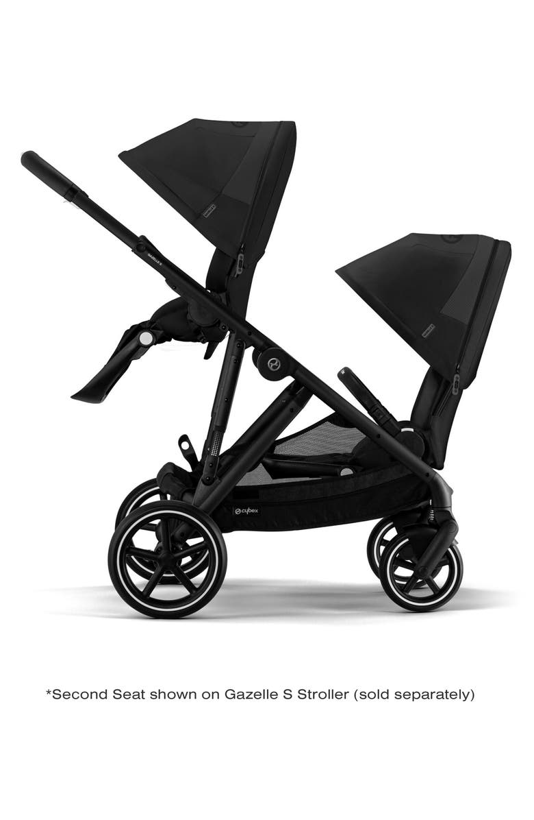 CYBEX Gazelle S Second Seat, Alternate, color, Moon Black