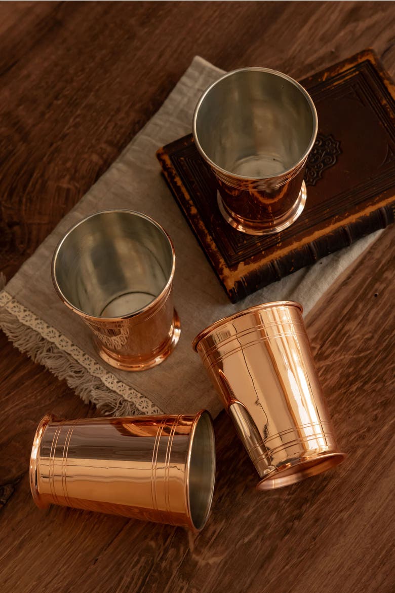 CMK Vintage Inspired Cocktail Tumblers, Alternate, color, Copper