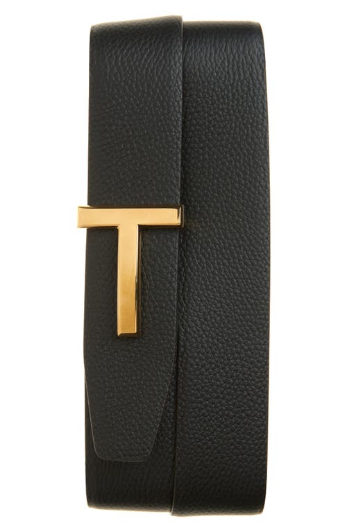Tom Ford T Icon Reversible Soft Grain Leather Belt