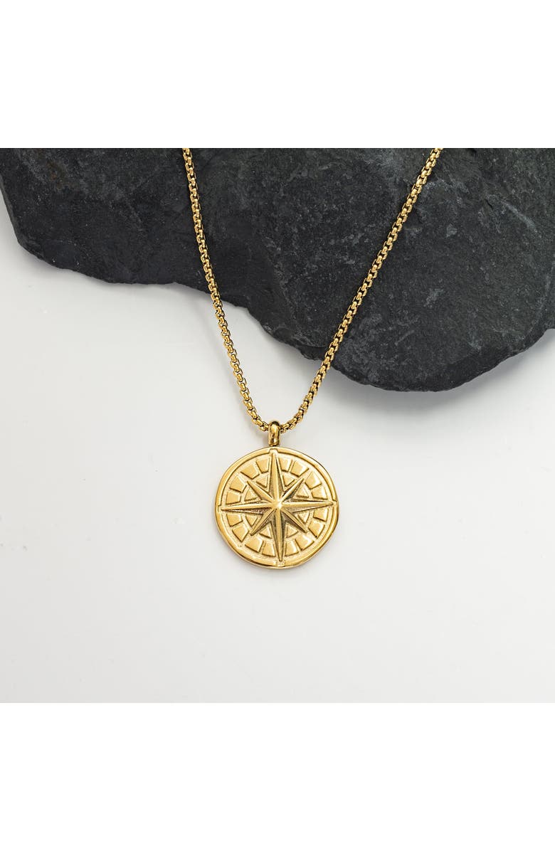 Starfish Project True North Men's Necklace, Main, color, Gold