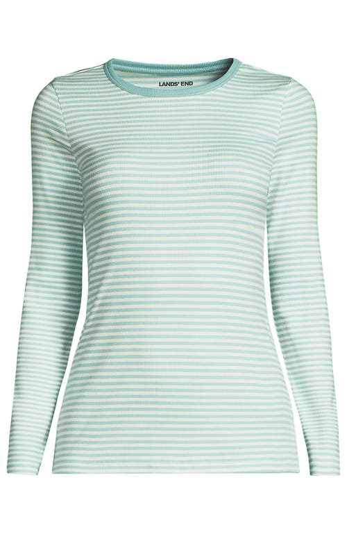 Lands' End Cotton Rib T-shirt In Green