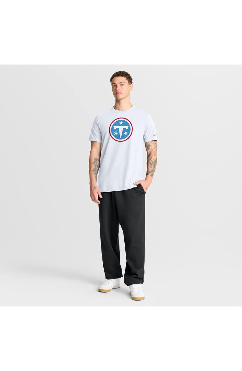 Nike Men's Nike White Tennessee Titans Essential Logo T-Shirt, Alternate, color, White