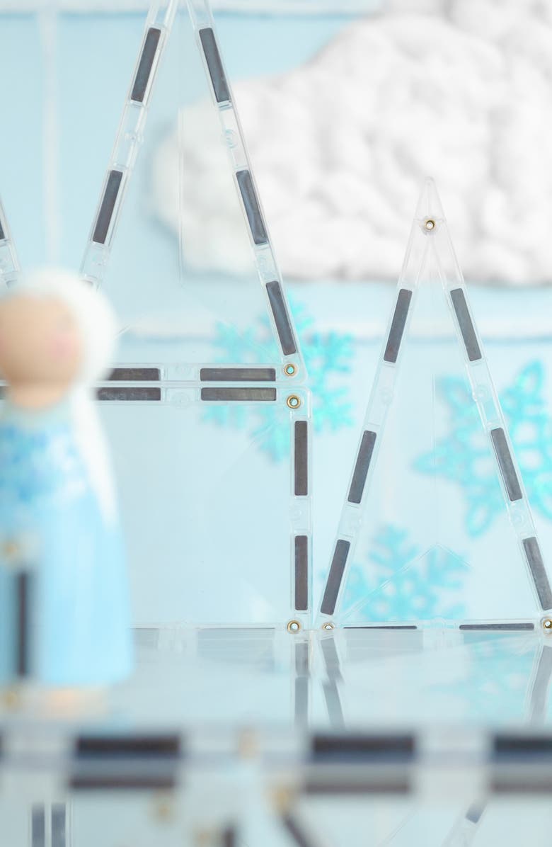 CONNETIX Kids' Clear Magnetic Tiles 34-Piece Starter Pack, Alternate, color, Clear