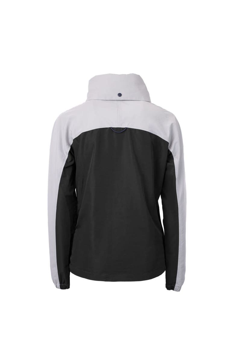 Cutter & Buck Women's Cutter & Buck  Black/Gray Oklahoma Sooners Vault Charter Eco Recycled Half-Zip Anorak Jacket, Alternate, color, 