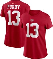 Nike Women's Nike Brock Purdy Scarlet San Francisco 49ers Player Name & Number T-Shirt