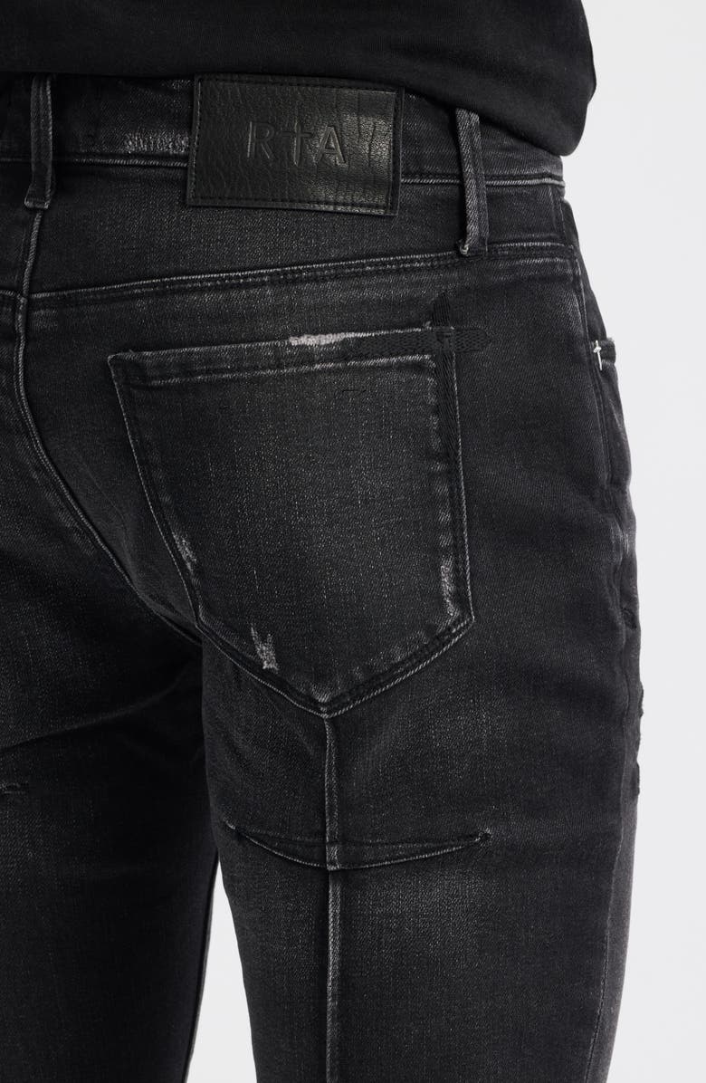 RtA Clayton Skinny Jeans, Alternate, color, Graphite Fade