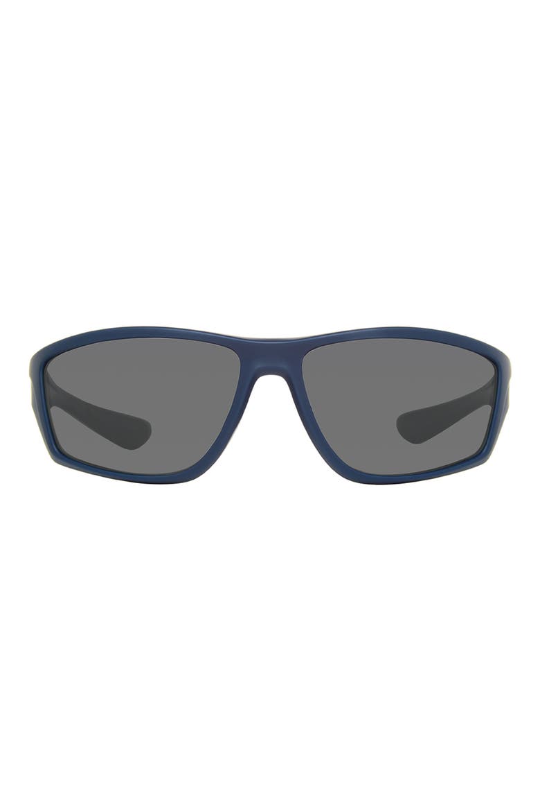 64mm Rectangle Sunglasses, Main, color, BLUE/ GRAY