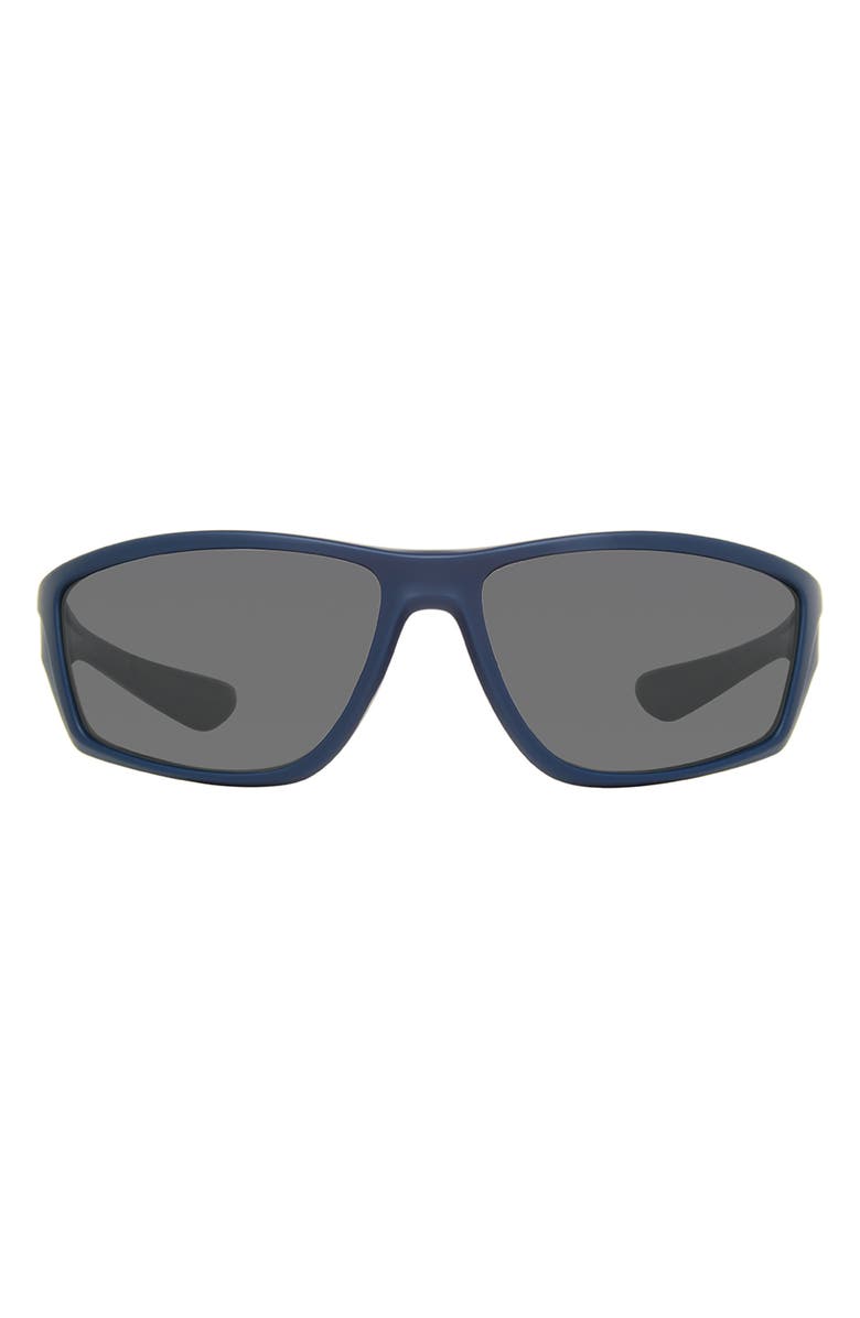Eddie Bauer 64mm Rectangle Sunglasses, Main, color, Blue/ Gray