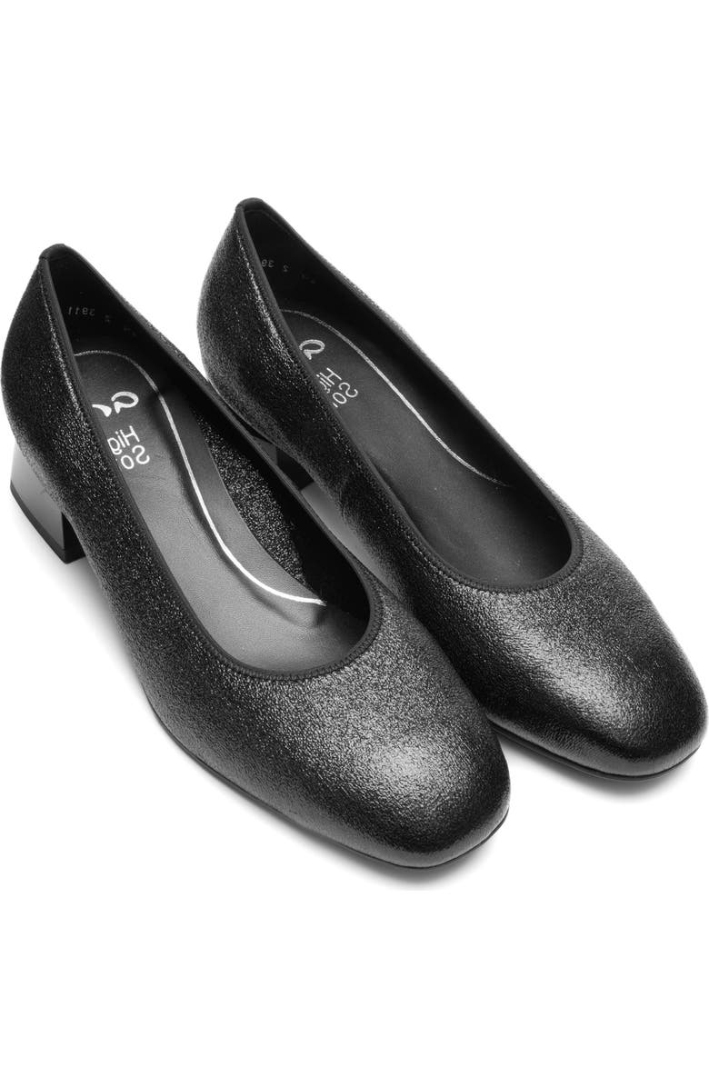ara Gypsum Block Heel Pump, Main, color, Black
