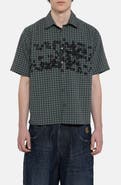 JADED LONDON Check Oversize Cotton Button-Up Shirt