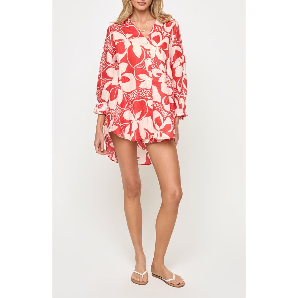L*space Lspace Rio Linen Cover-up Tunic