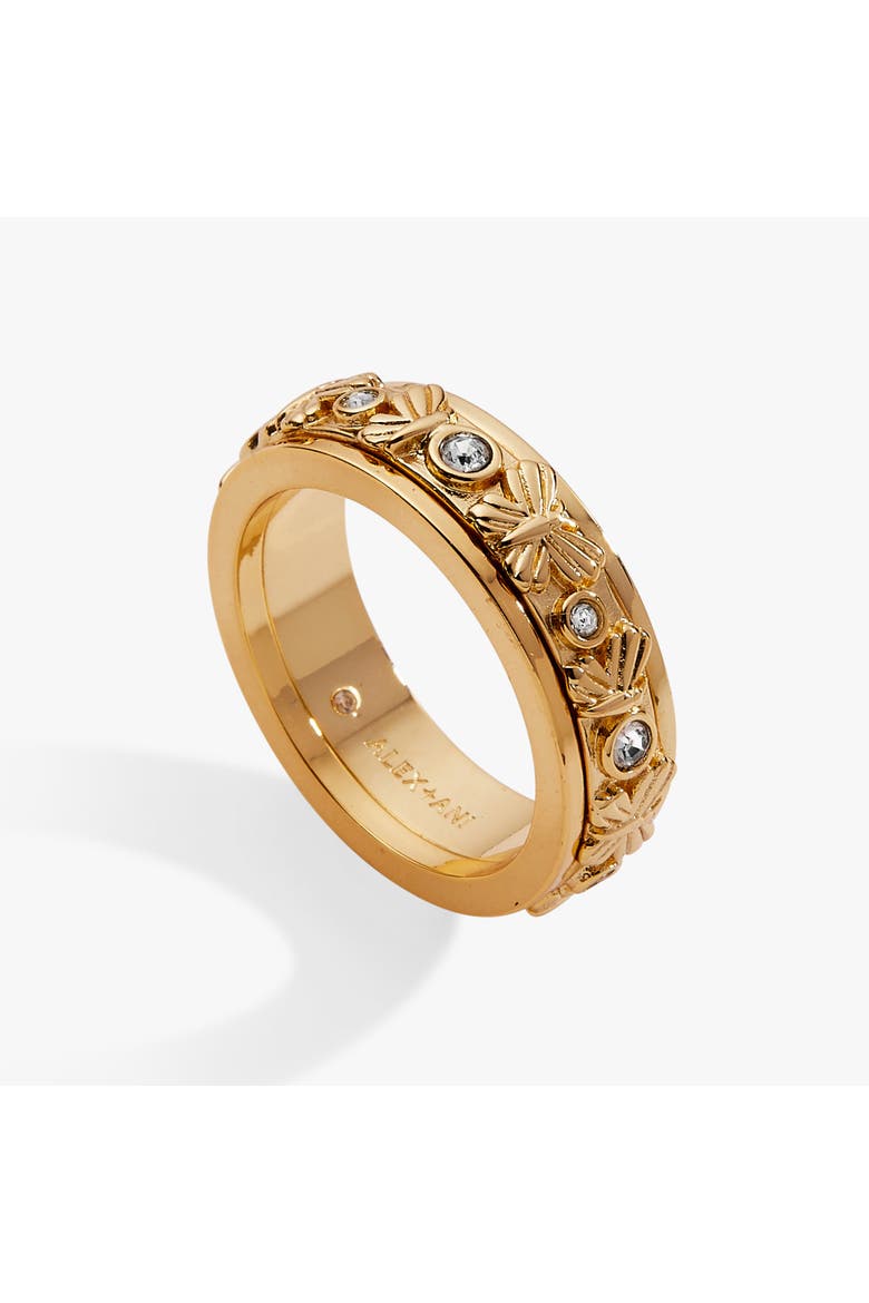 Butterfly fidget ring, Main, color, Gold