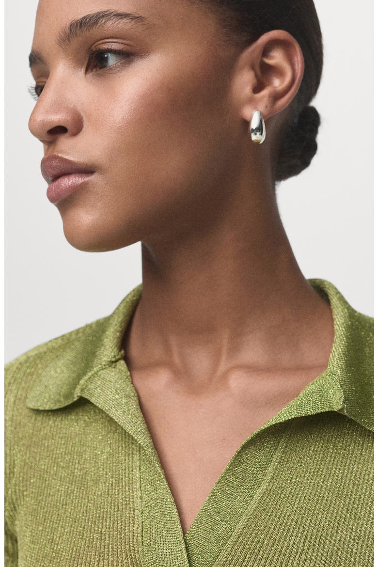 Metallic Polo Sweater, Alternate, color, PASTEL GREEN