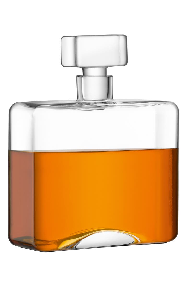 LSA Cask Rectangular Decanter, Alternate, color, Clear