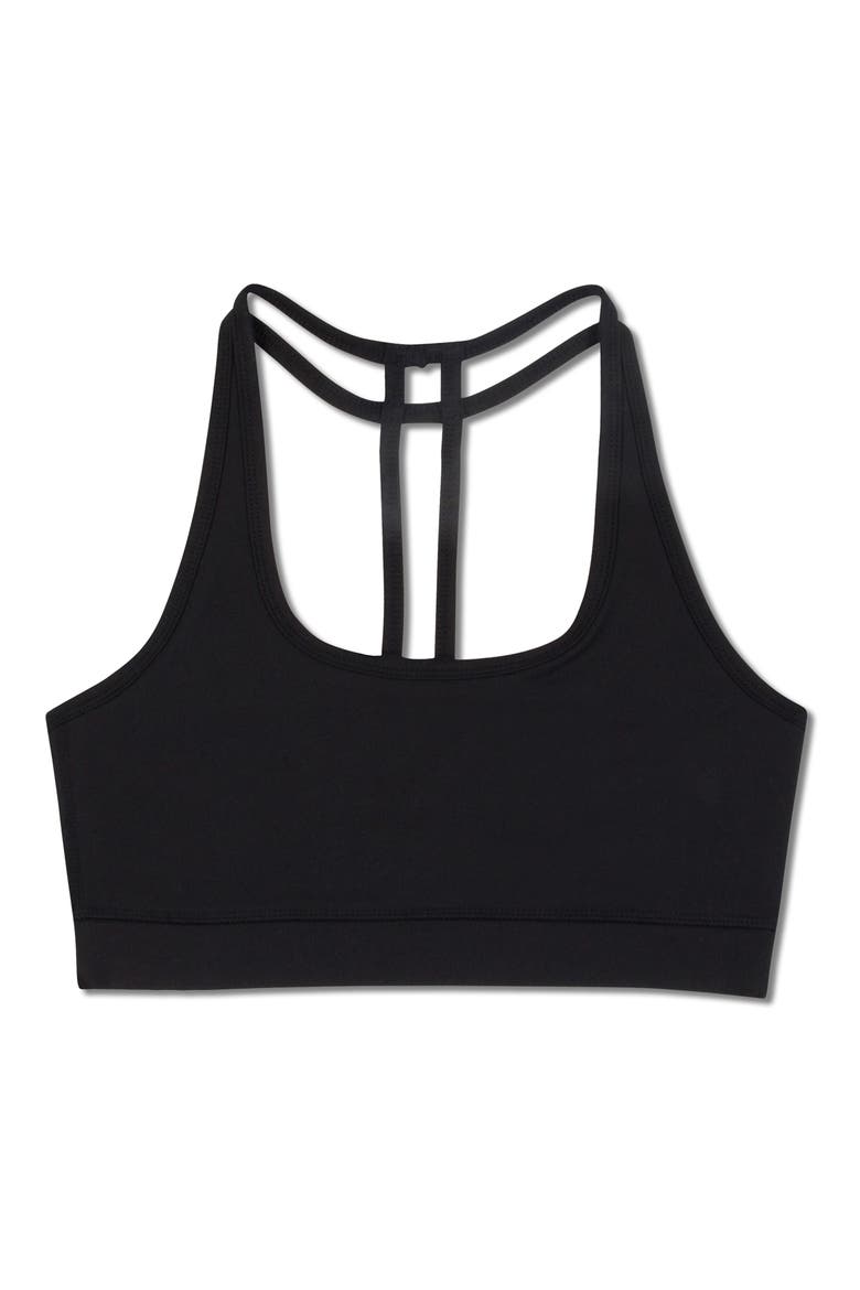Malana T-Back Sports Bra, Alternate, color, JET BLACK