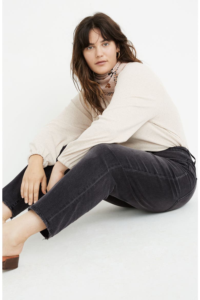The Momjean Fray Ankle Jeans: Comfort Stretch Edition, Alternate, color, DUNSTABLE WASH