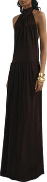 Reiss Luna Halter Gown