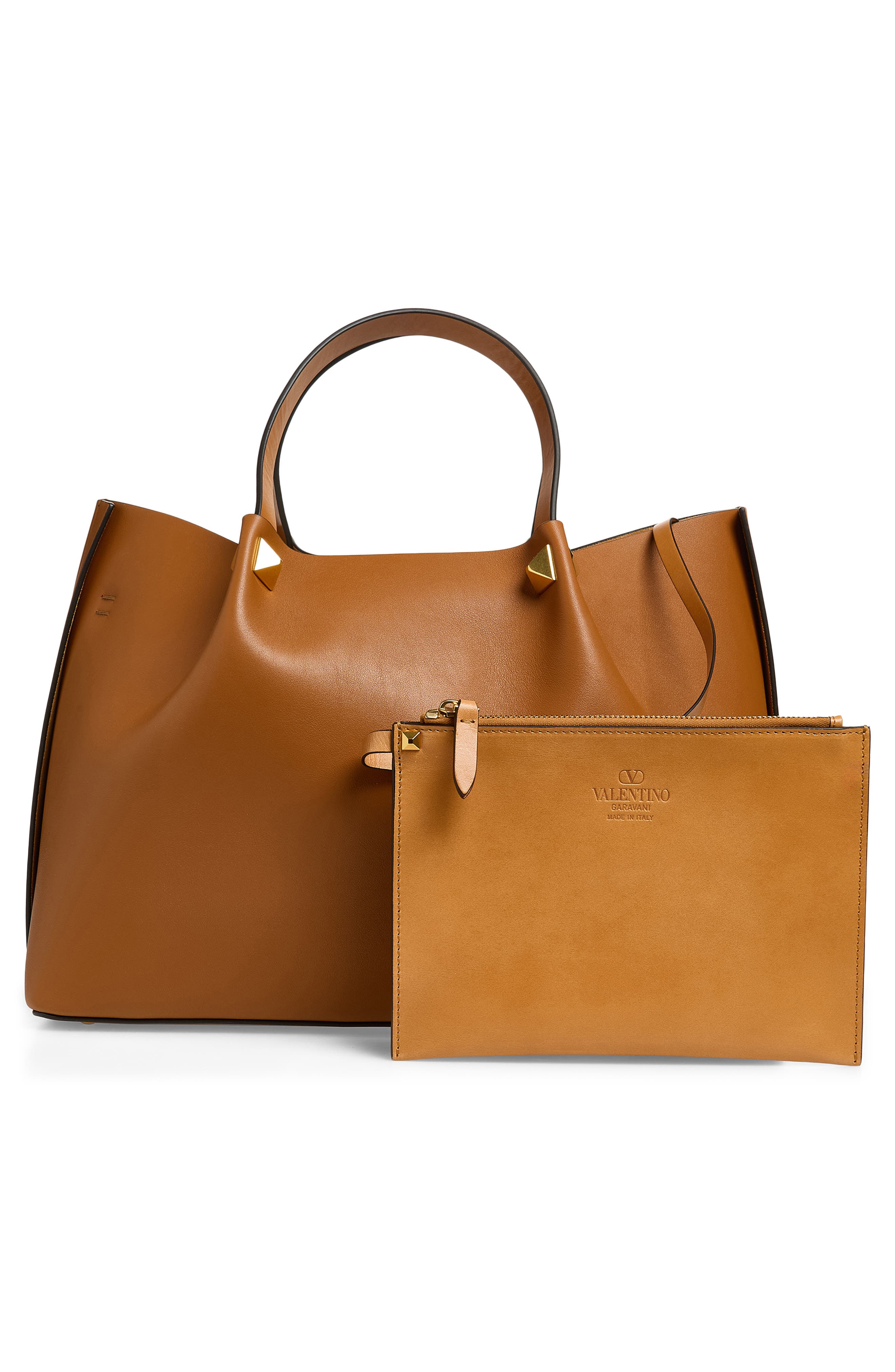 Signature VLOGO Tote, Alternate, color, BROWN