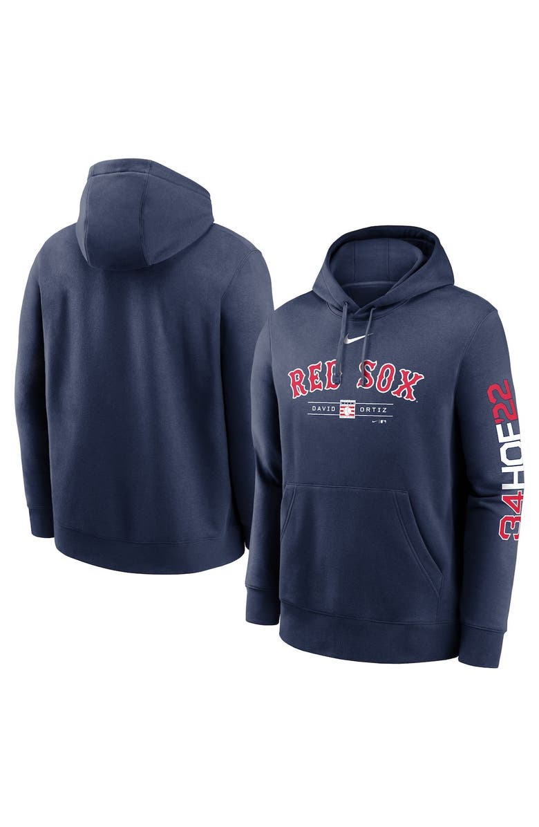 Nike Men's Nike David Ortiz Navy Boston Red Sox 2022 Hall of Fame Inductee Pullover Hoodie, Main, color, Navy