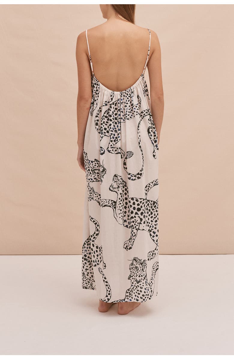 Desmond & Dempsey Square Nightie, Alternate, color, Jag Cream