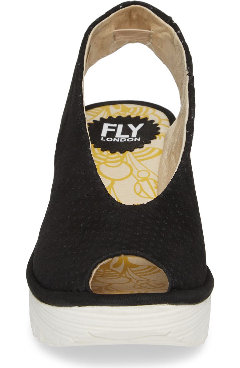 Fly London Yazu Wedge Sandal, Alternate, color,