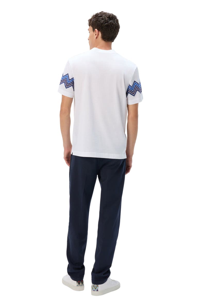 Missoni T-shirt With Maxi Chevron Insert, Alternate, color, White