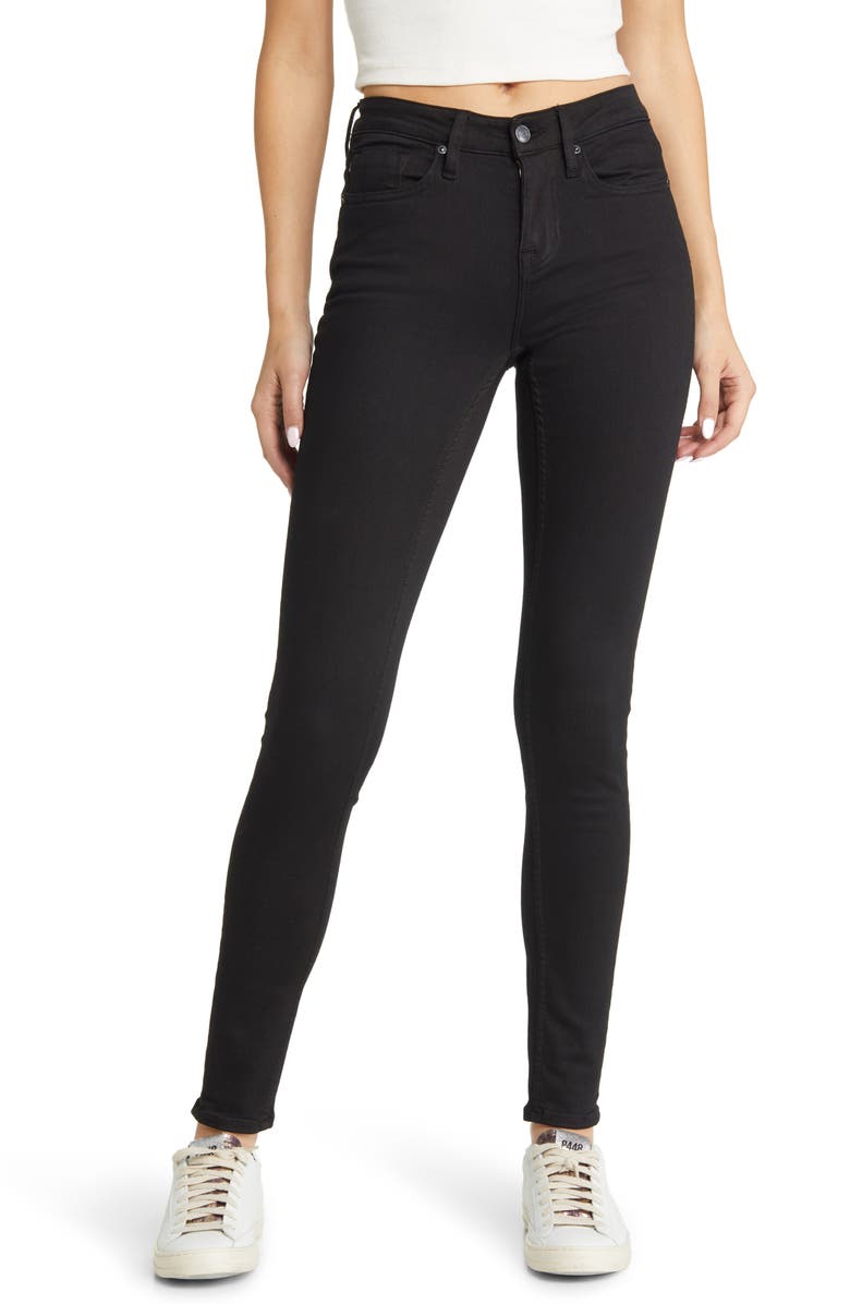 Vigoss Marley Ankle Skinny Jeans, Main, color, Washed Black
