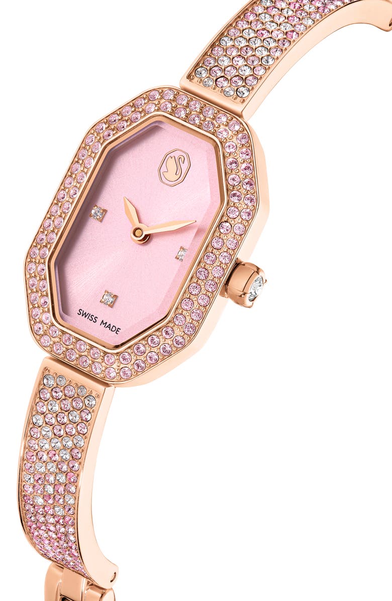Swarovski Dextera Bracelet Watch, 31mm x 19mm case, Alternate, color, Pink
