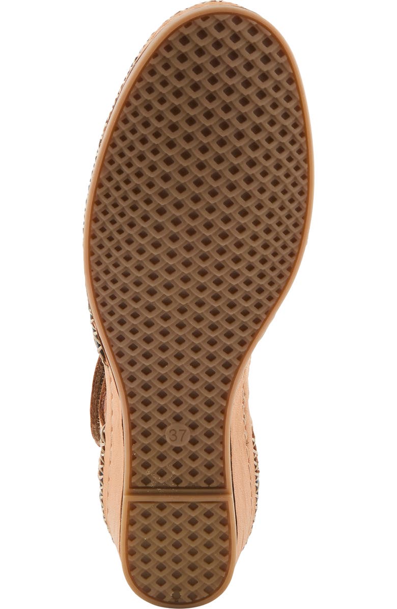 Spring Step Ezlyn Ankle Strap Wedge Pump, Alternate, color, Denim Multi