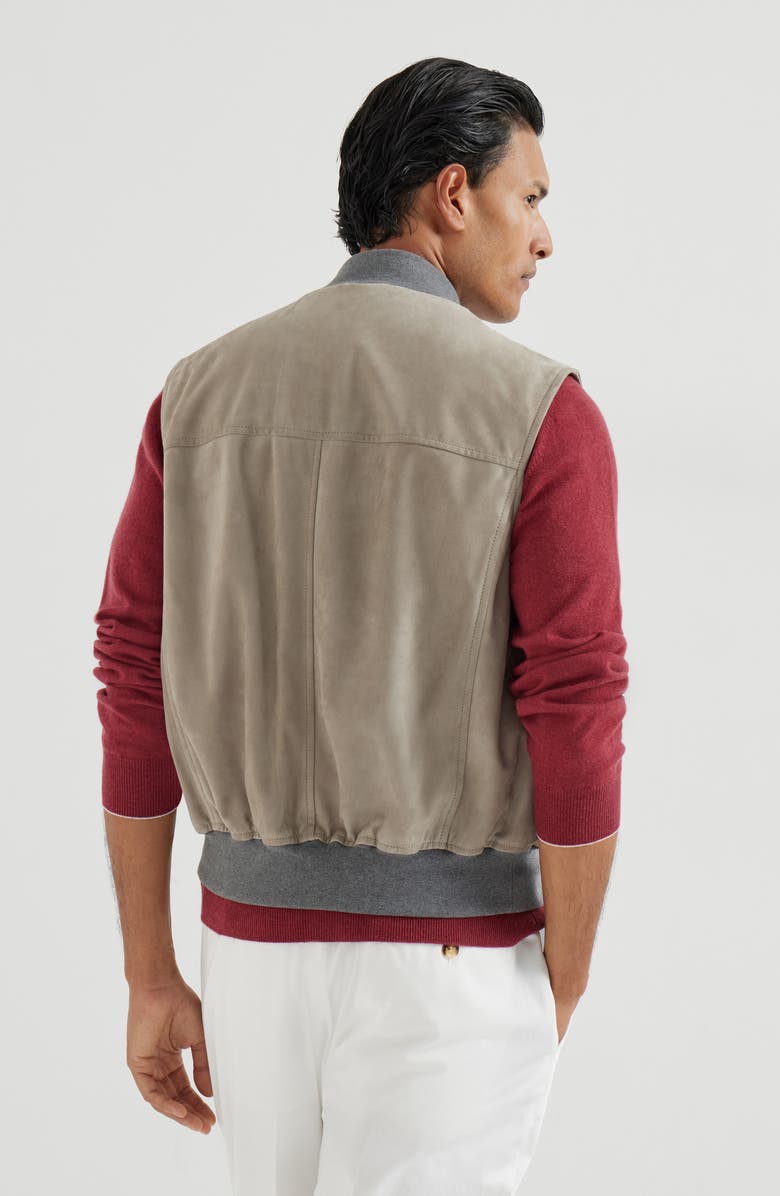 Brunello Cucinelli Vest with Thermore<sup>®</sup> padding, Alternate, color, Khaki
