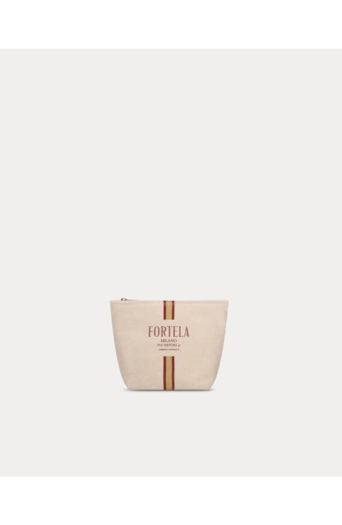 Pocketbag Small Printed Logo Canvas Pochette