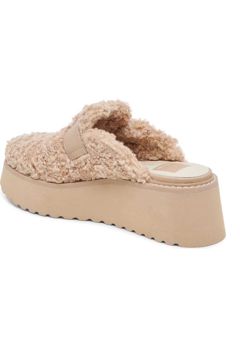 Dolce Vita Lelani Faux Fur Mule, Alternate, color, Natural Plush