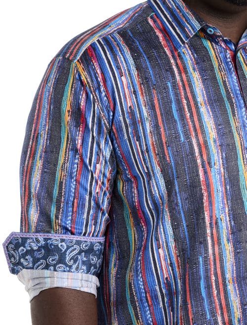 Robert Graham Big & Tall Baja Sport Shirt In Multi