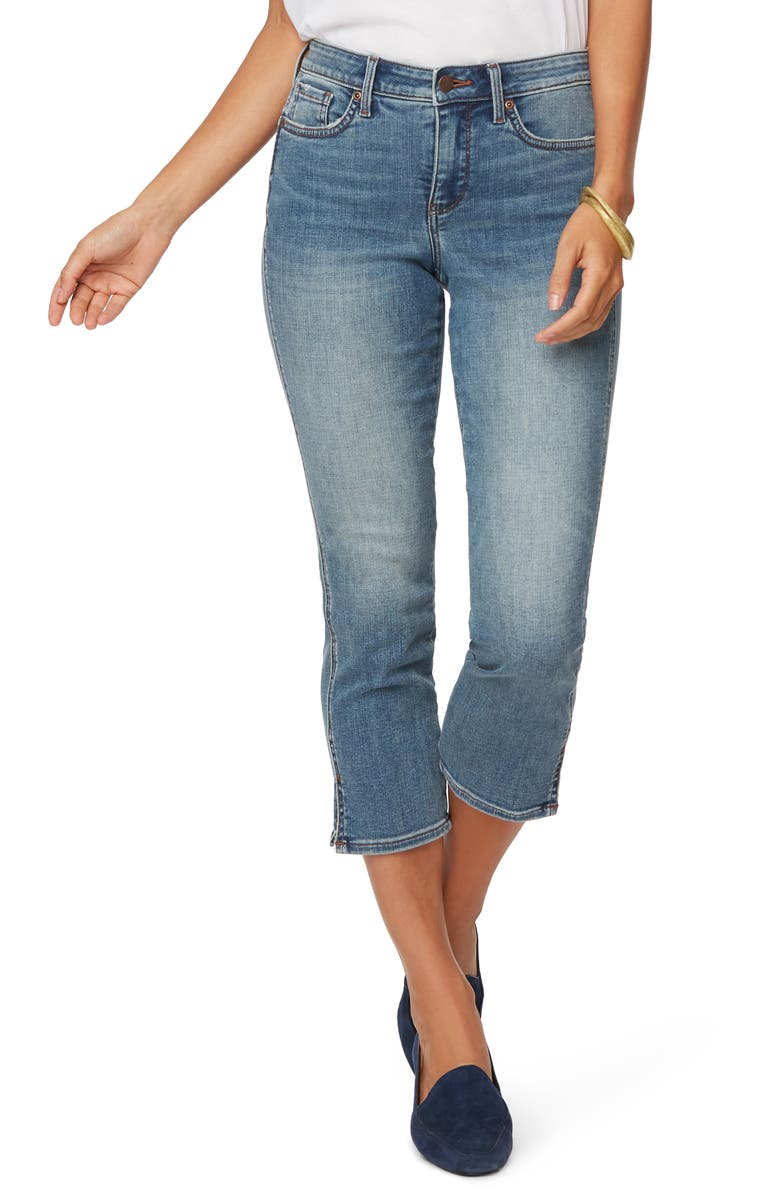 NYDJ Chloe Side Slit Capri Jeans, Main, color, 