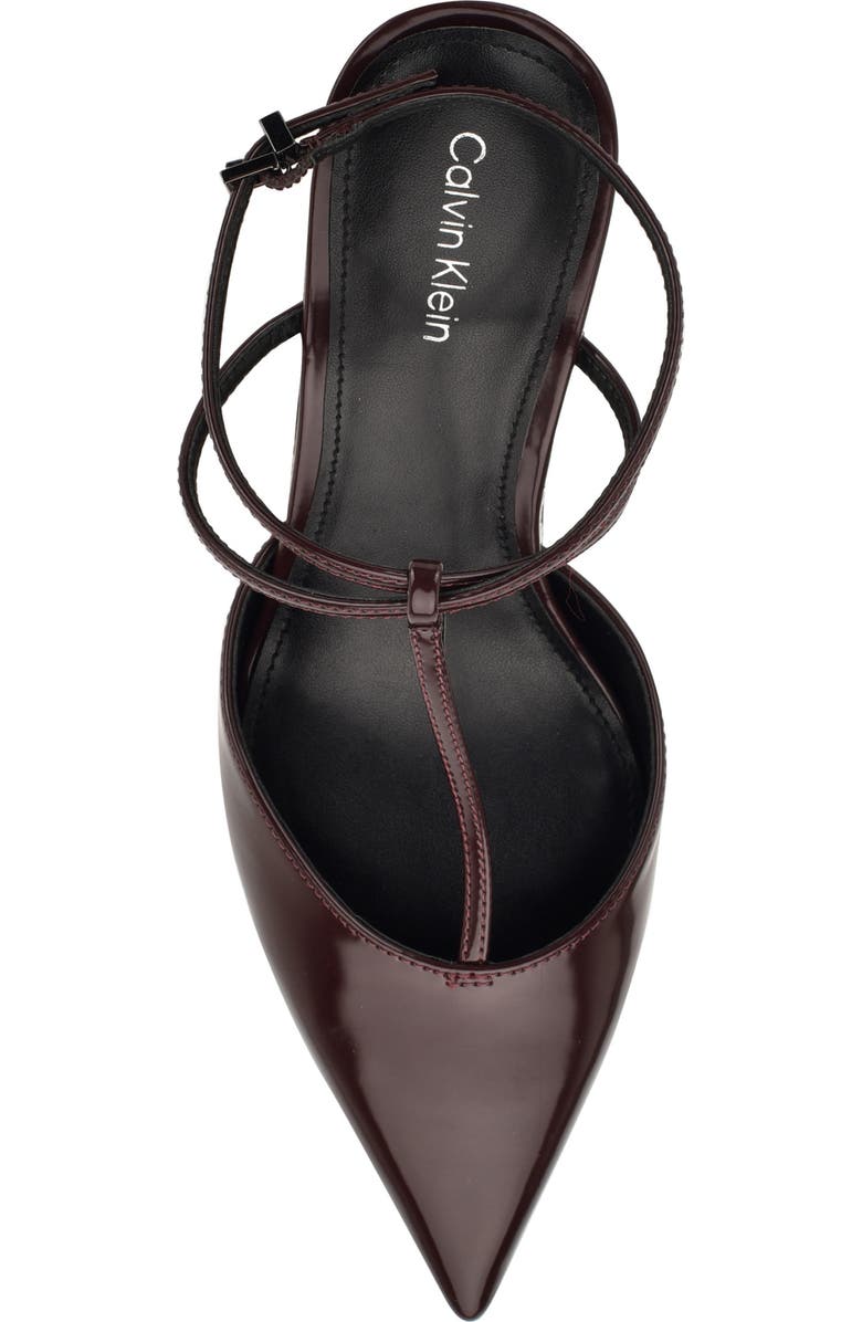 Calvin Klein Avriel 2 Ankle Strap Pump, Alternate, color, Wine