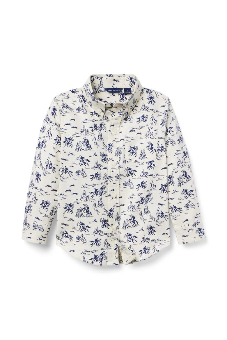 The Western Toile Shirt, Main, color, White