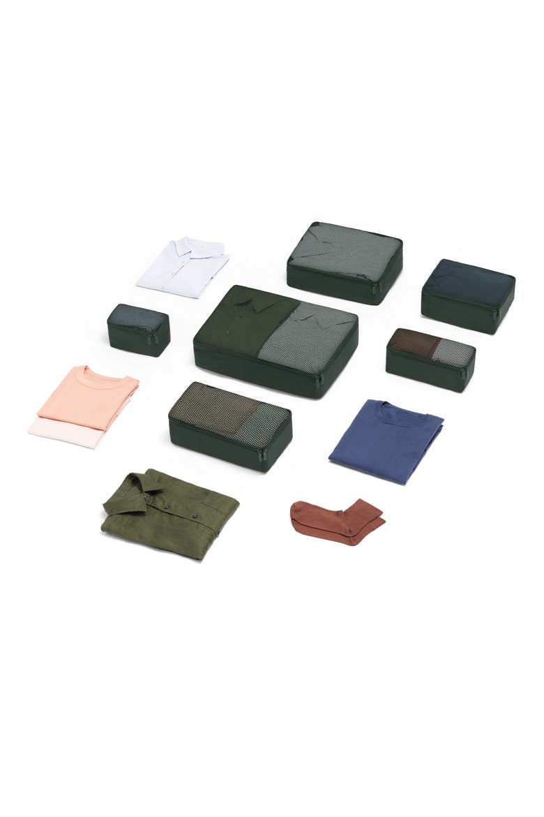 The Insider 6-Piece Packing Cubes Set, Alternate, color, GREEN