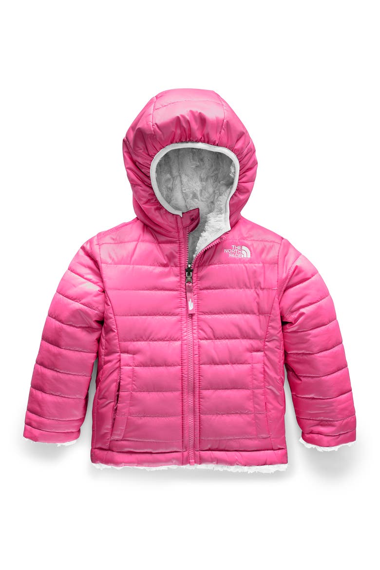 Kids' Mossbud Swirl Reversible Water Repellent Heatseeker™ Jacket, Main, color, MR. PINK