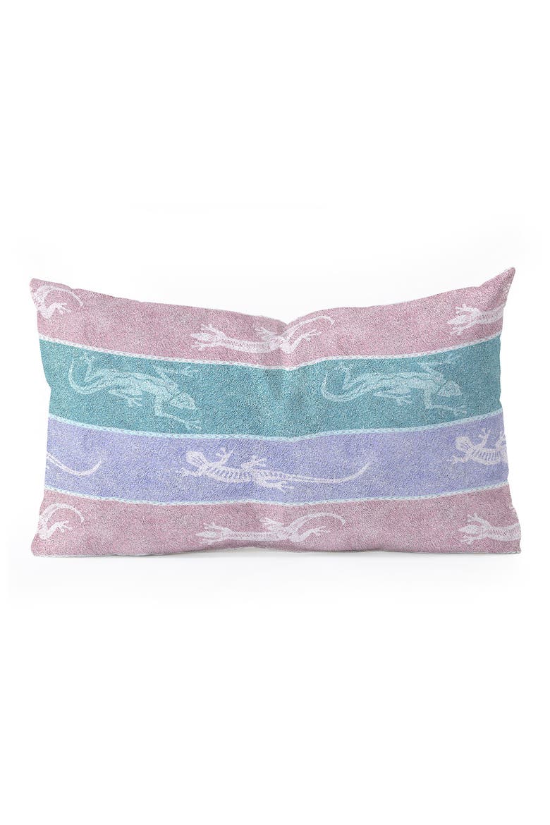 Stripes Lumbar Throw Pillow, Main, color, PINK