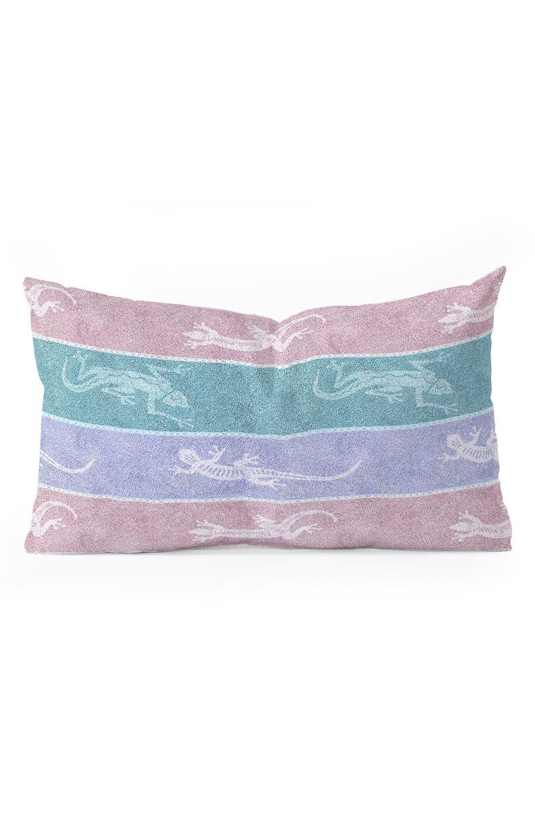 Deny Designs Stripes Lumbar Throw Pillow, Main, color, Pink