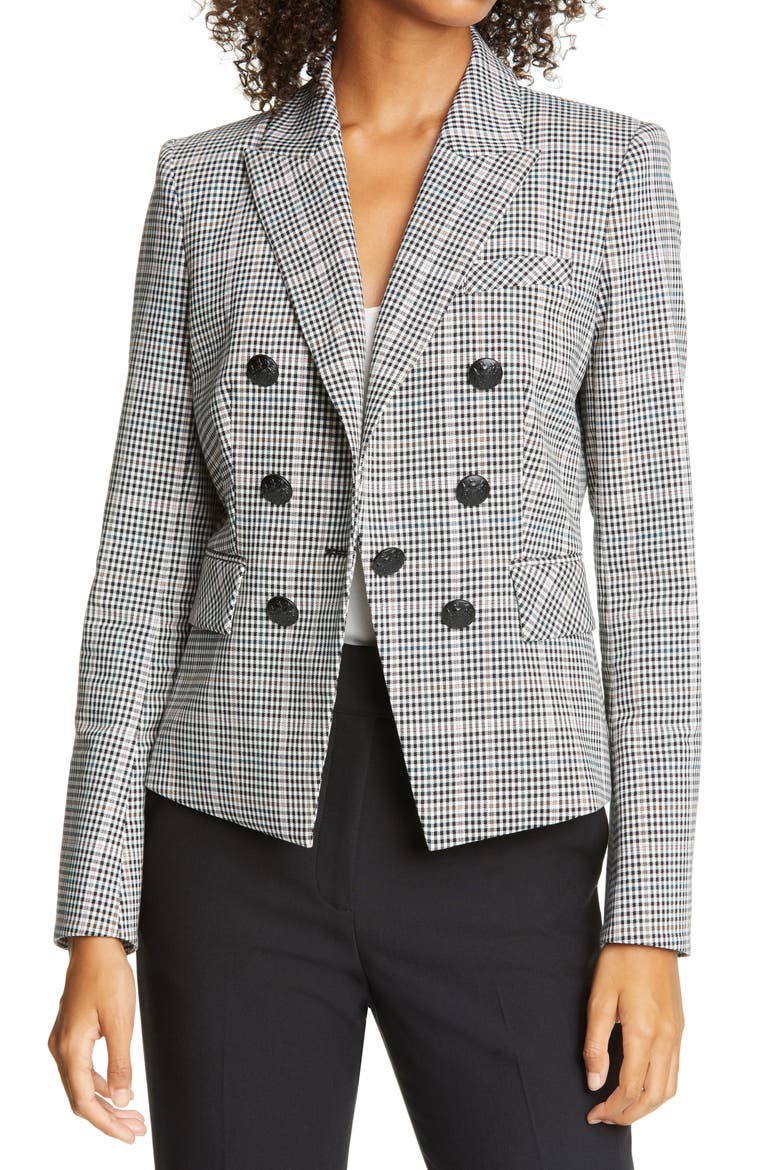 Diego Check Cotton Blend Dickey Jacket, Main, color, MULTI