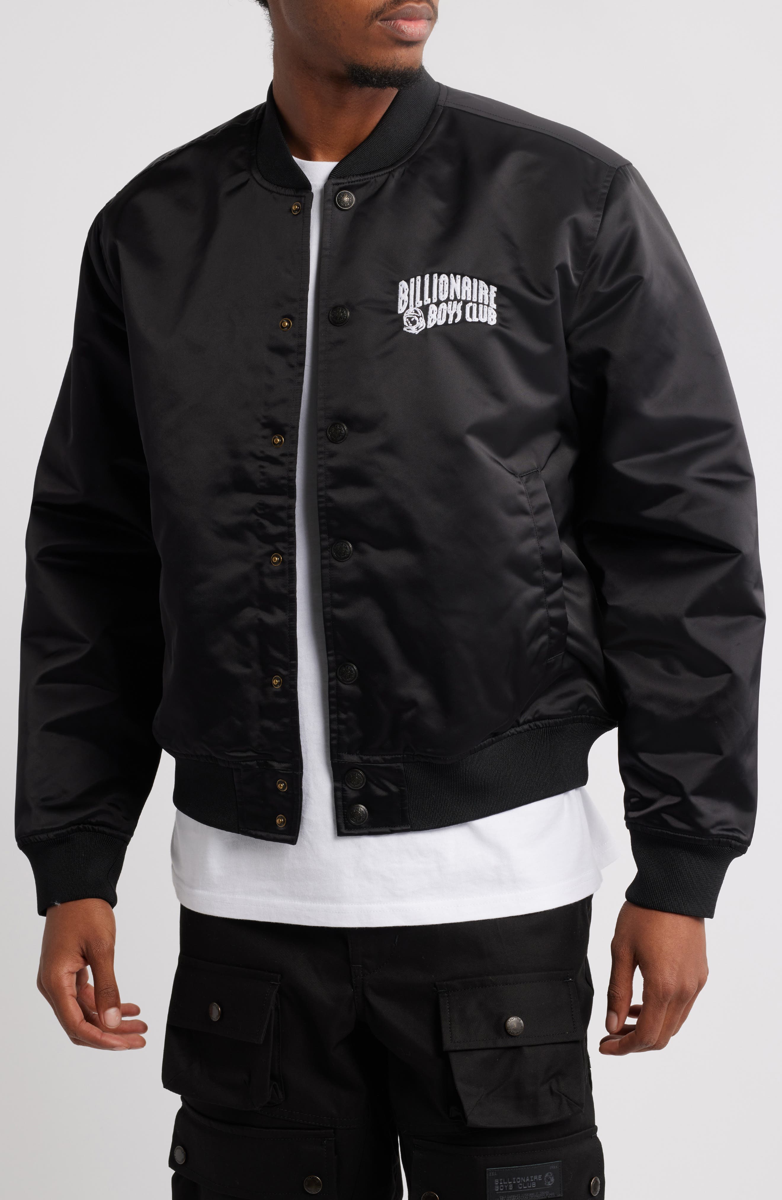 Globetrotter Nylon Satin Bomber Jacket (Men) | Nordstrom