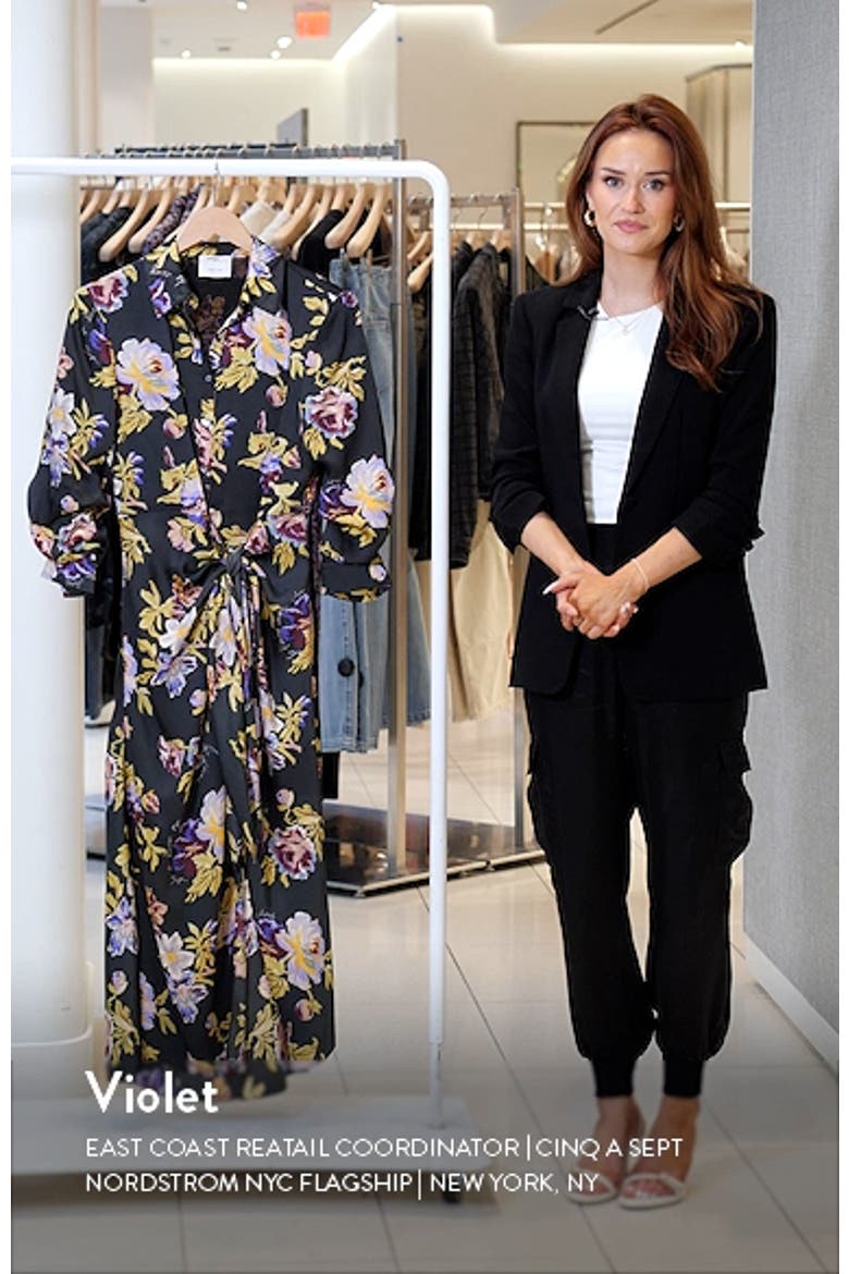 Brigitte Floral Midi Shirtdress video
