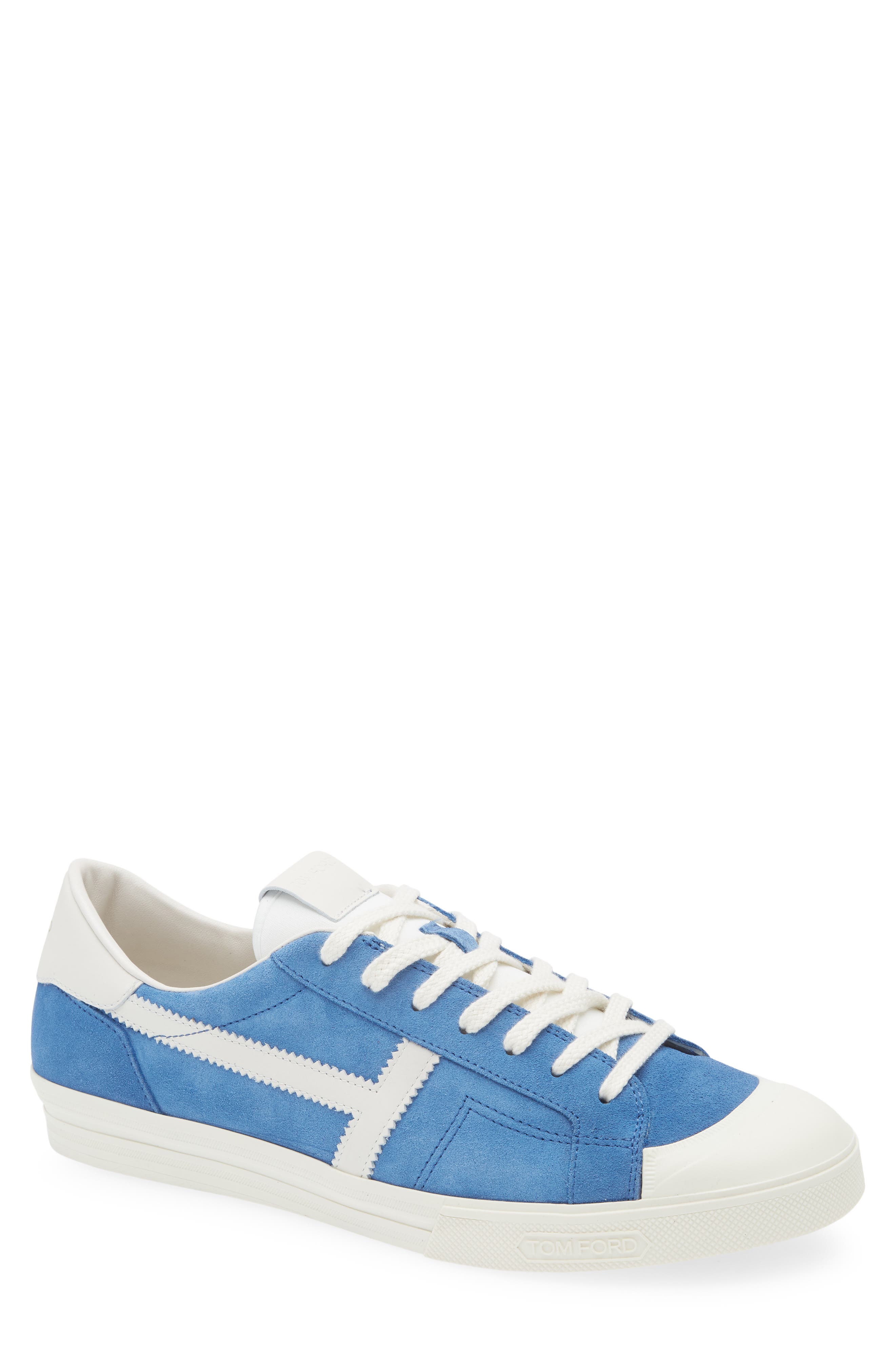 TOM FORD Jarvis Low Top Sneaker, Main, color, Cobalt/ Off White/ Ivory